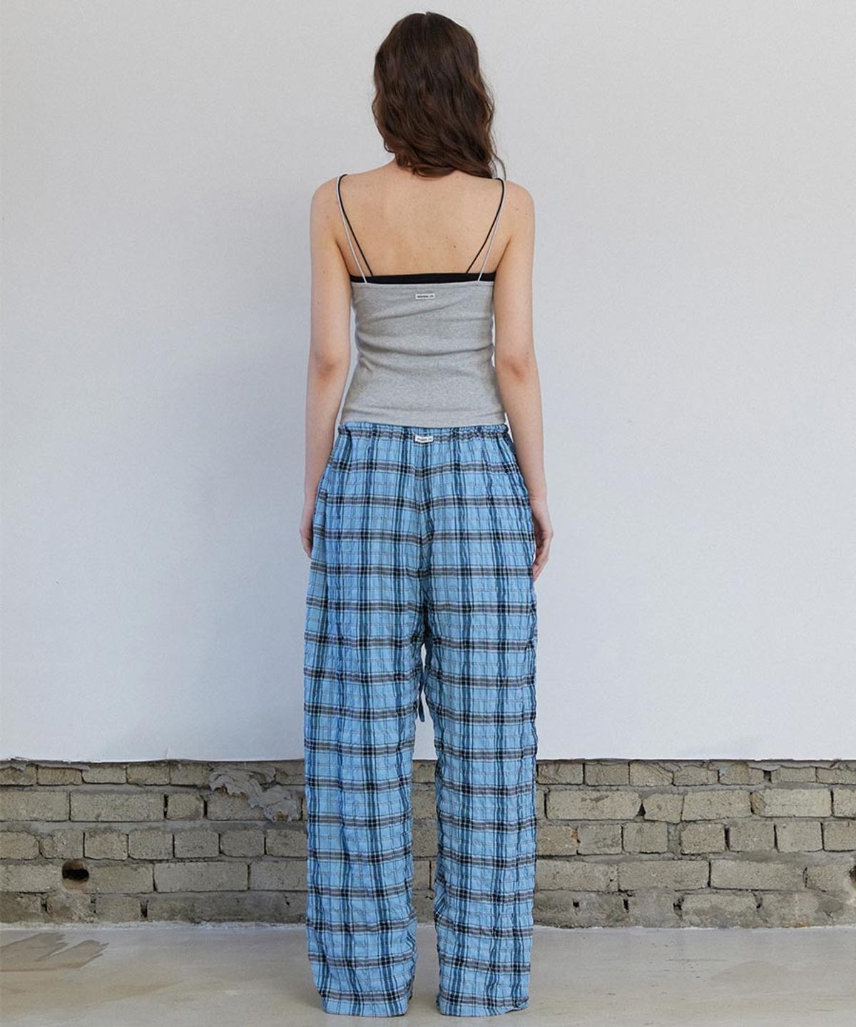 렌세(RENSE) String Point Sleeveless Melange Gray