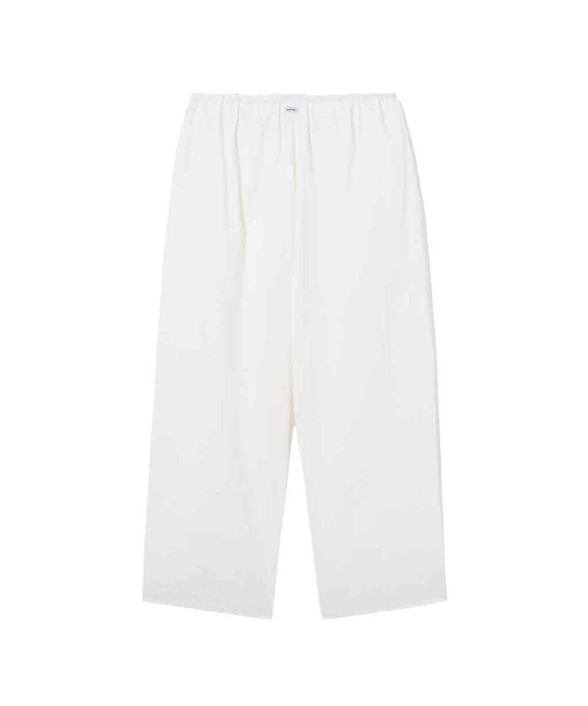 렌세(RENSE) Seersucker Banding Stripe Wide Pants White