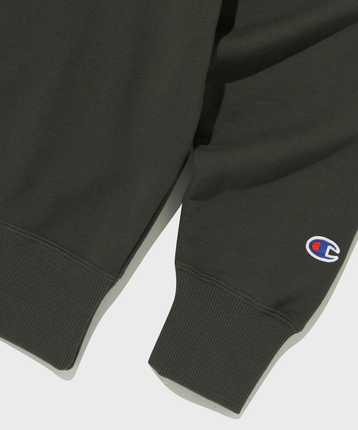 챔피온(CHAMPION) 뉴저지 CVC 크루넥 스웨트셔츠 Charcoal Black