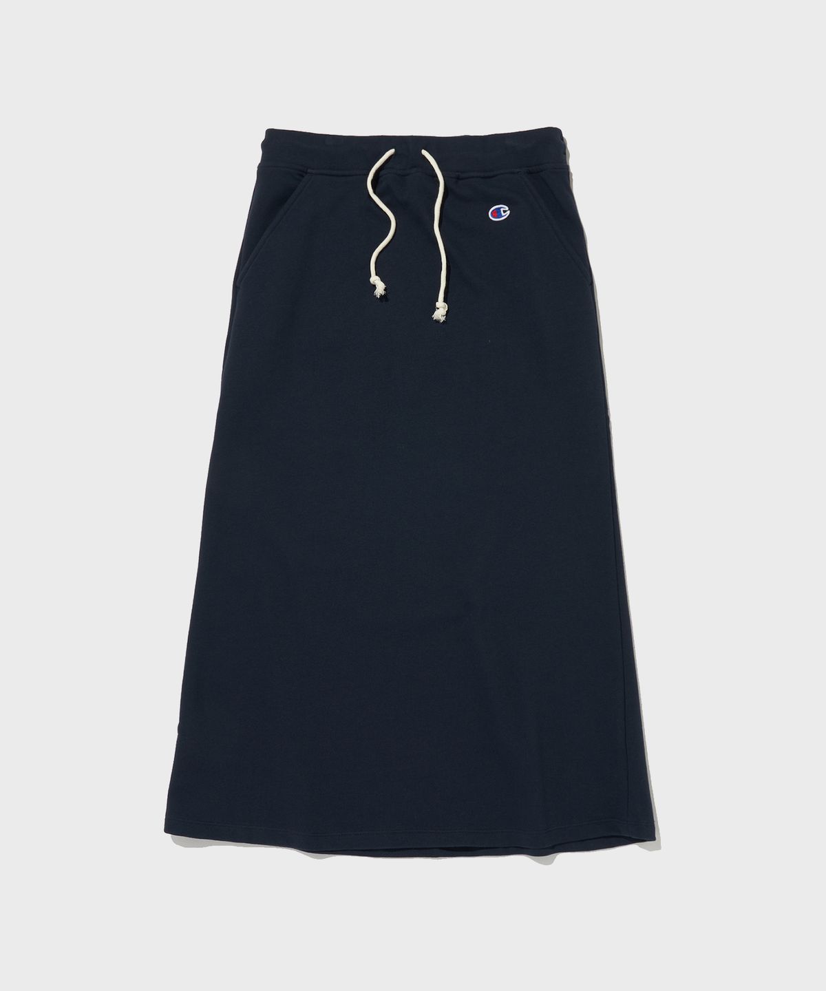 챔피온(CHAMPION) 여성 C로고 롱 스트링 스커트 Nomal Navy