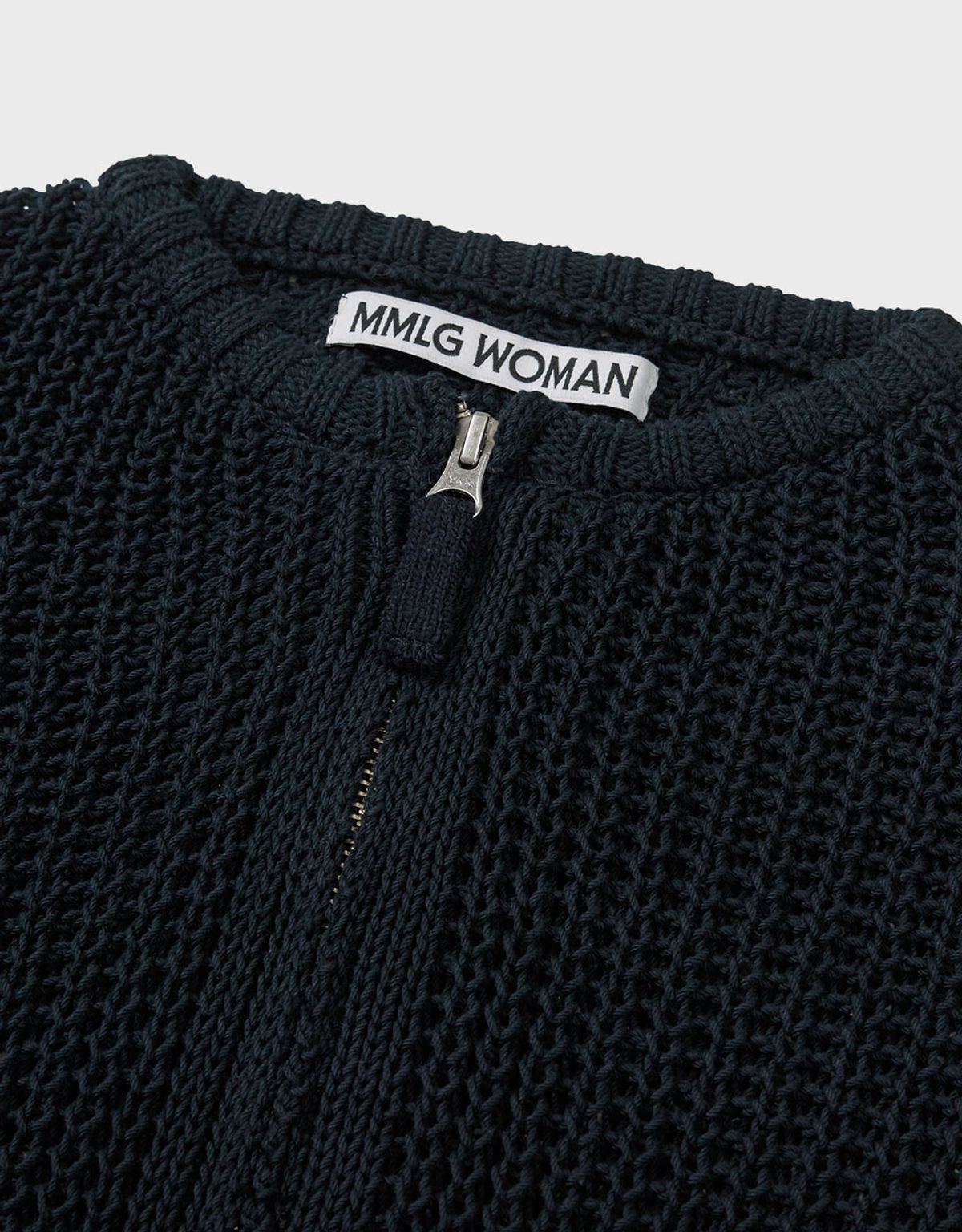 엠엠더블유(MMW) [MMW] CROCHE KNIT CARDIGAN (NAVY)