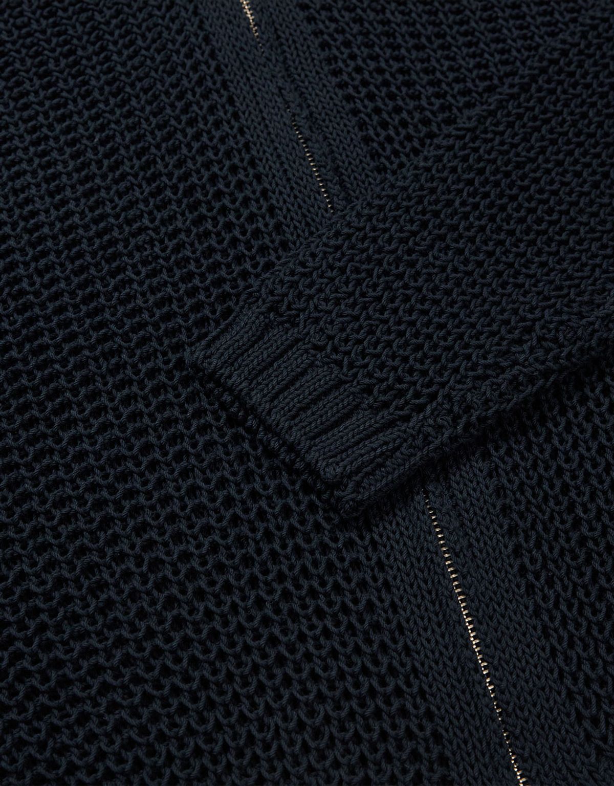 엠엠더블유(MMW) [MMW] CROCHE KNIT CARDIGAN (NAVY)
