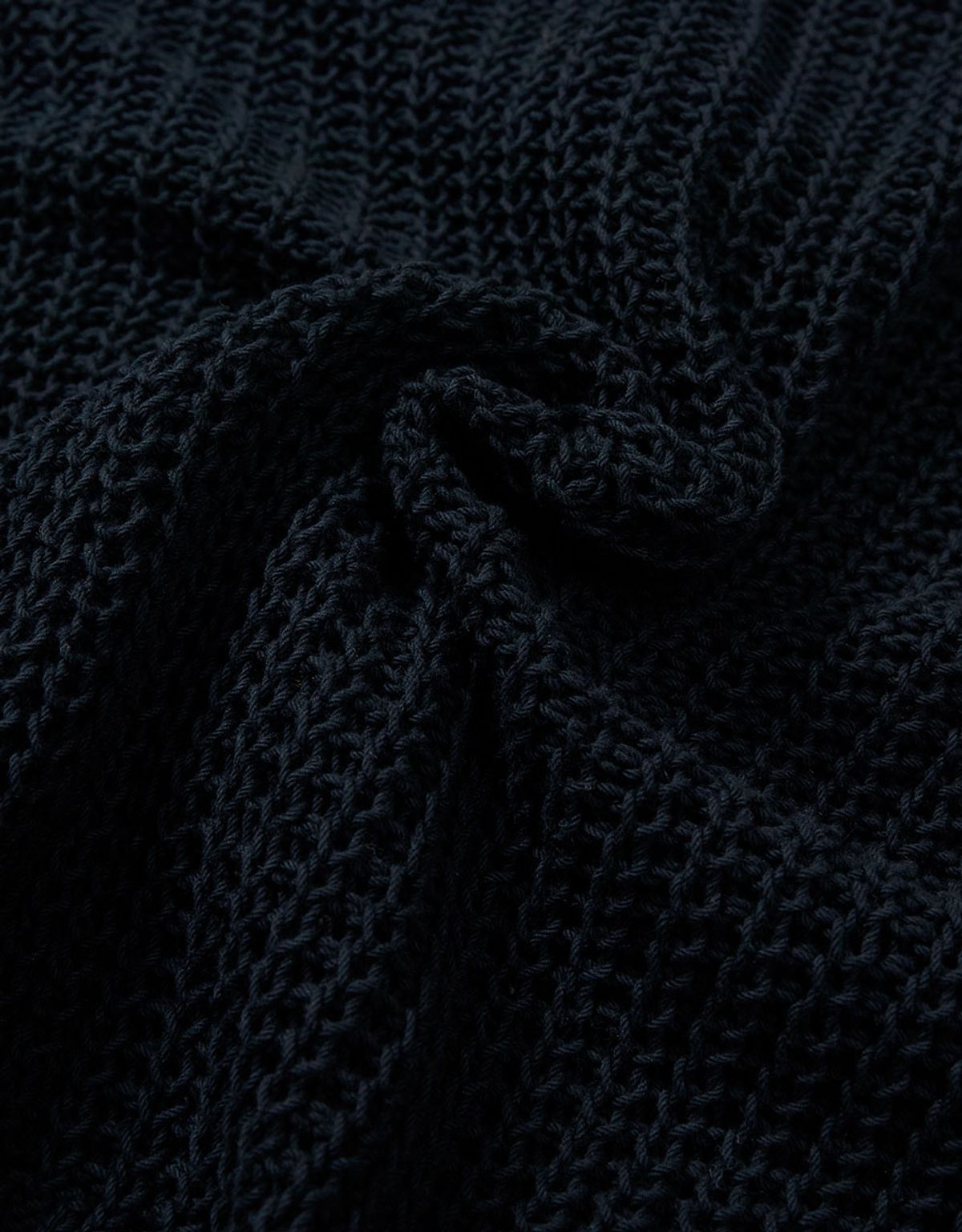엠엠더블유(MMW) [MMW] CROCHE KNIT CARDIGAN (NAVY)