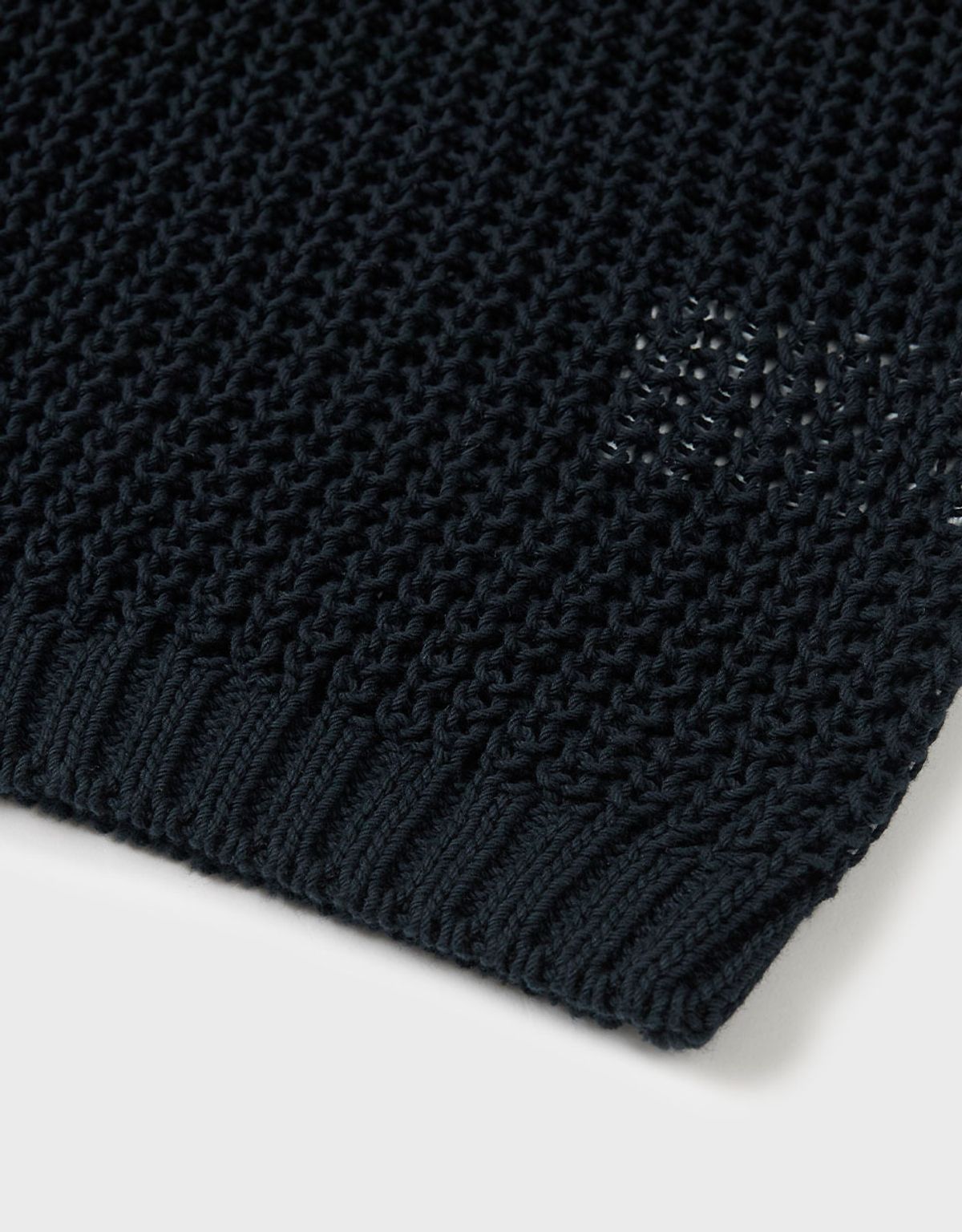 엠엠더블유(MMW) [MMW] CROCHE KNIT CARDIGAN (NAVY)