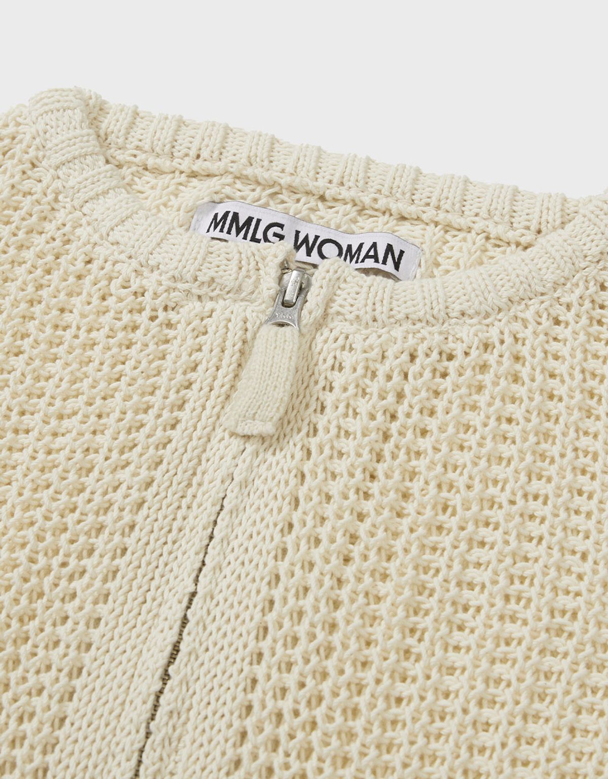 엠엠더블유(MMW) [MMW] CROCHE KNIT CARDIGAN (BEIGE)