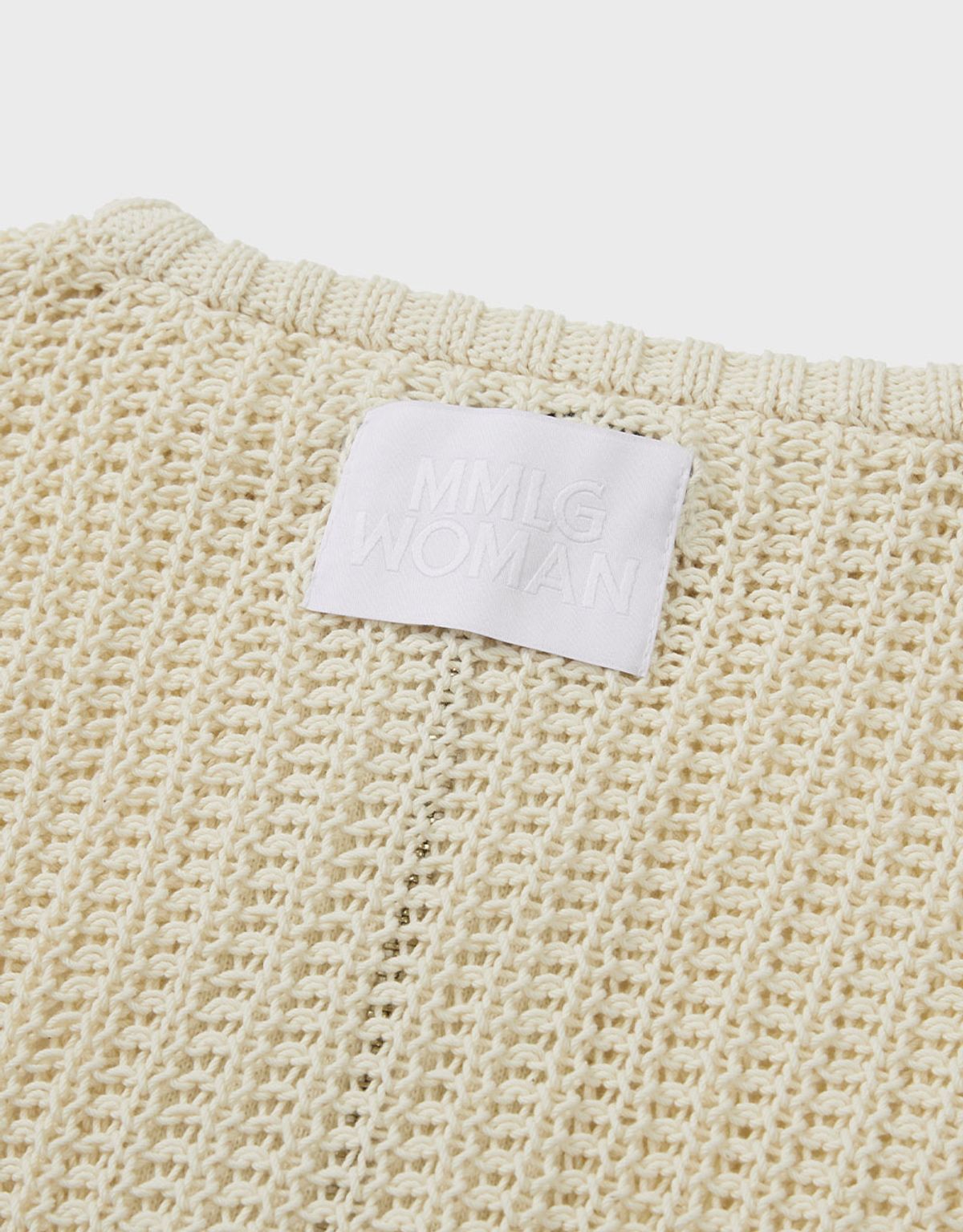엠엠더블유(MMW) [MMW] CROCHE KNIT CARDIGAN (BEIGE)