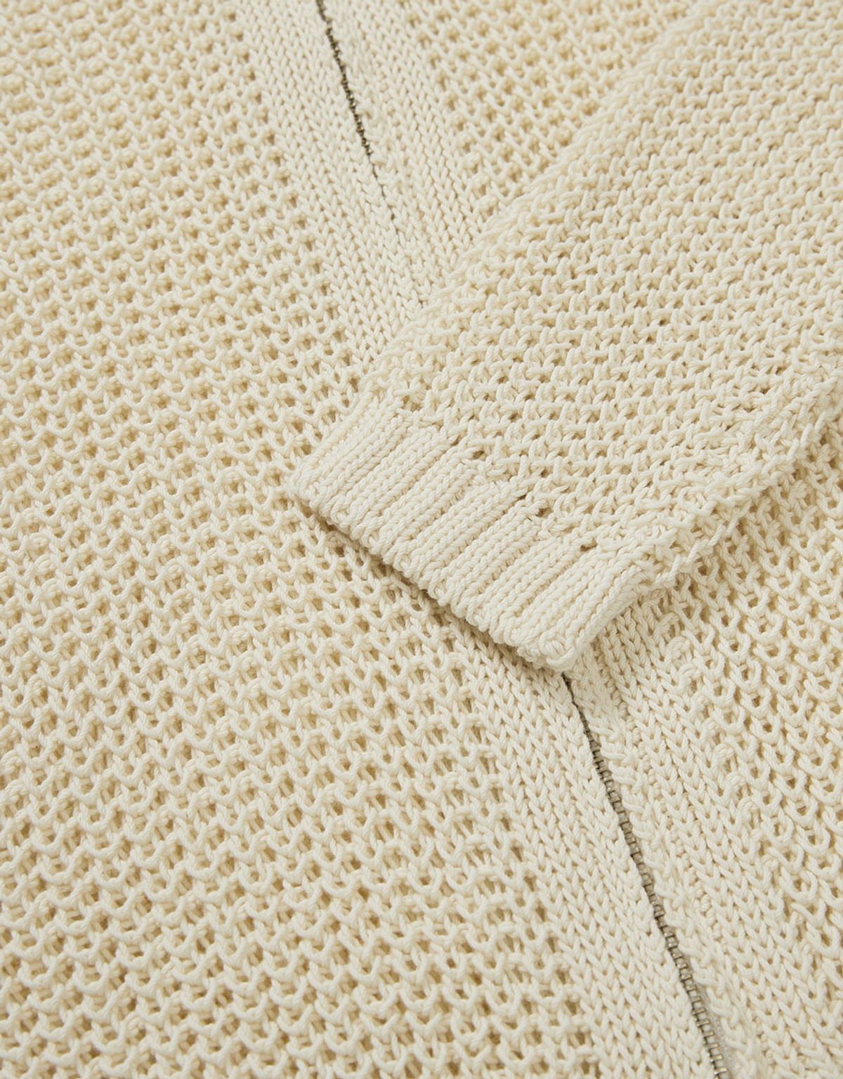 엠엠더블유(MMW) [MMW] CROCHE KNIT CARDIGAN (BEIGE)