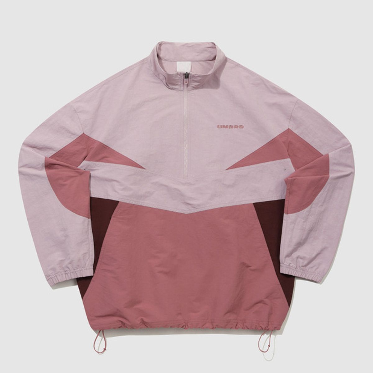 엄브로(UMBRO) 레이트 체크아웃 린넨 스탠넥 아노락 핑크(UQ221CWT49)