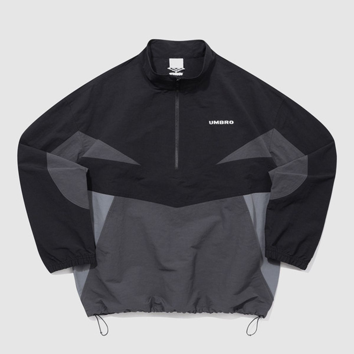 엄브로(UMBRO) 레이트 체크아웃 린넨 스탠넥 아노락 블랙(UQ221CWT49)