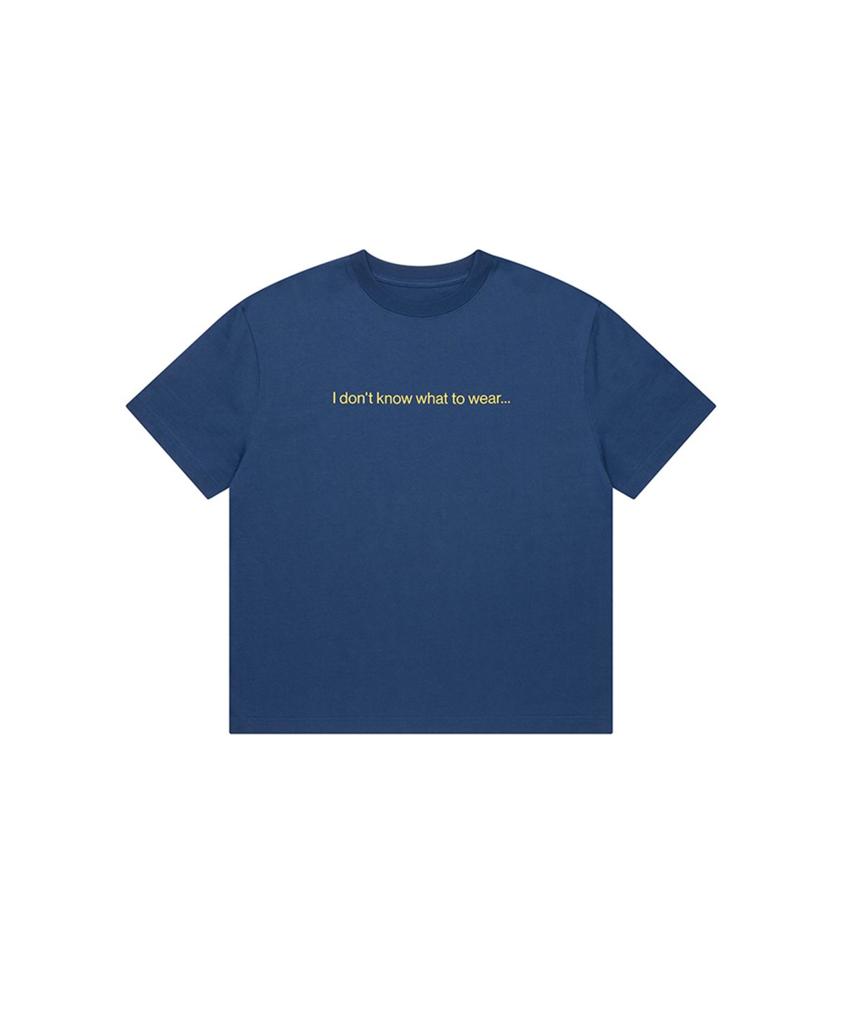 쓰리투에이티(THREE TO EIGHTY) Still it ... T-SHIRT BLUE