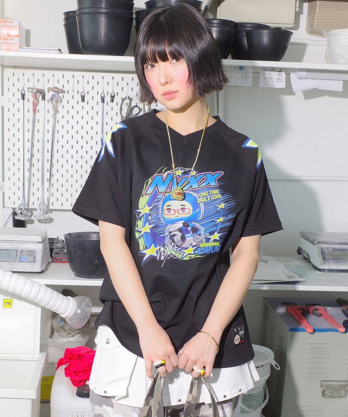 엔와이엑스엑스(NYXX) NYGD BIKE C/P TEE BLACK