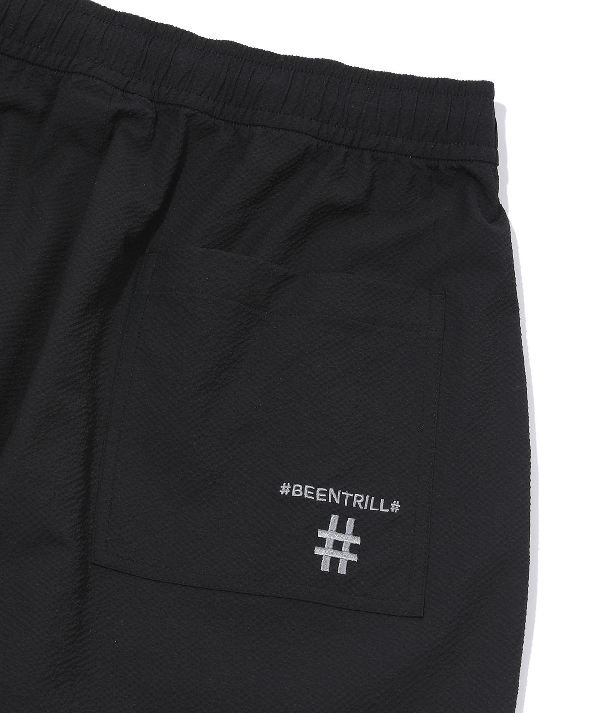 빈트릴(BEENTRILL) 폴리써커 팬츠(블랙)