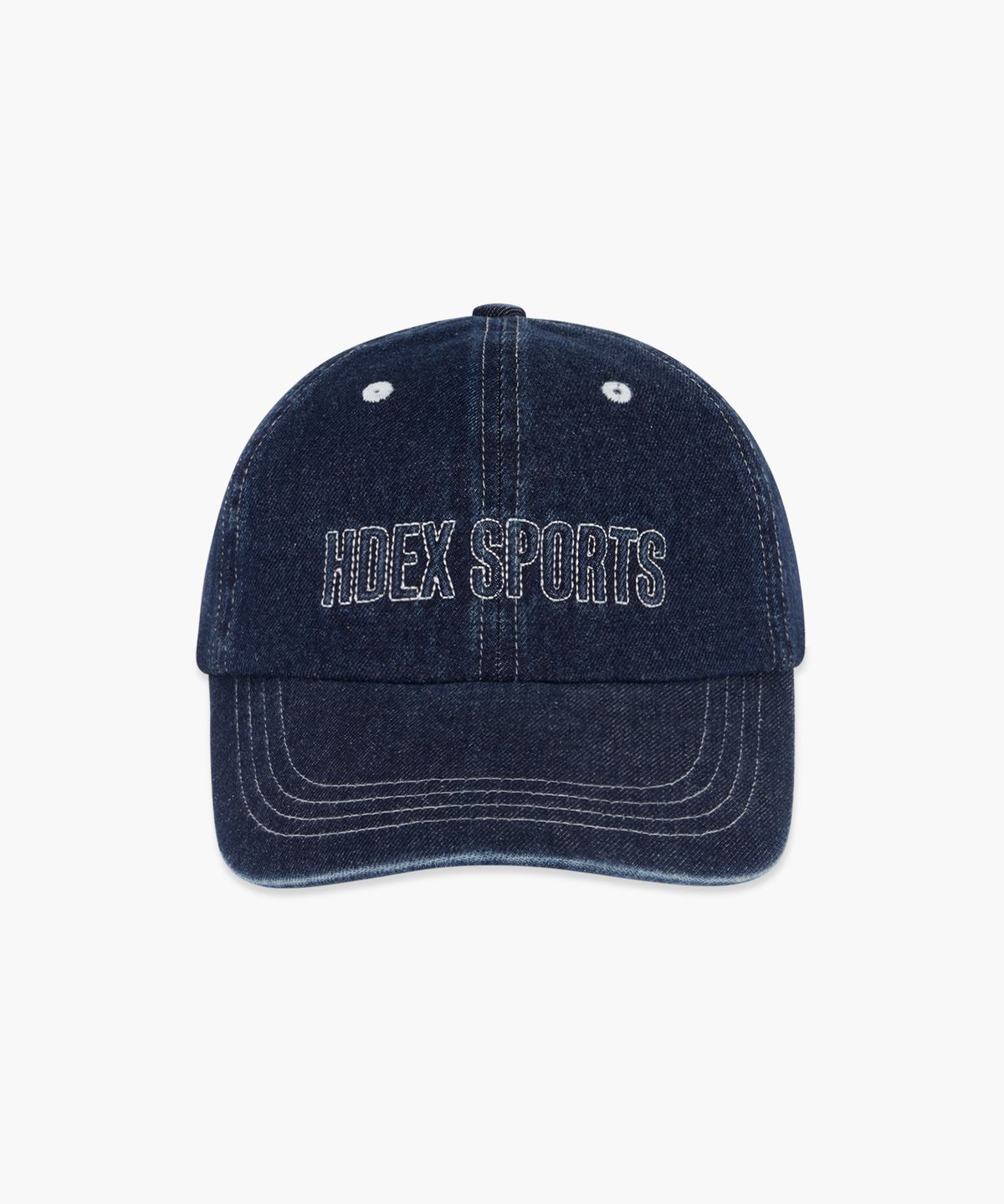 에이치덱스(HDEX) 워시드 스티치 데님 볼캡 (Blue)