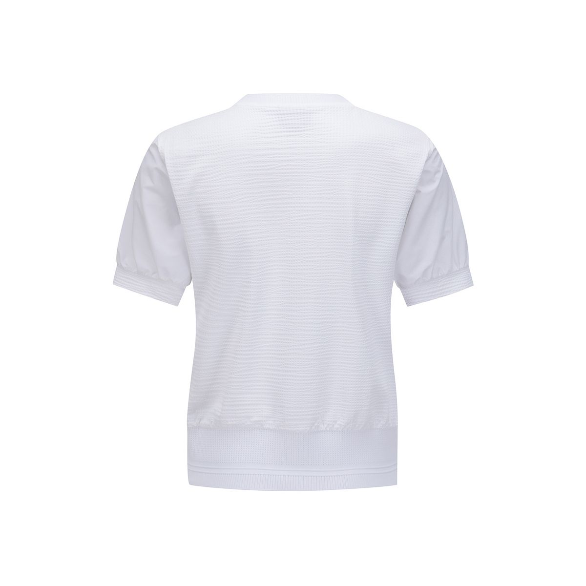 어뉴골프(ANEW GOLF) WOMEN SM HYBRID ROUND SHORT T-SHIRT_WH
