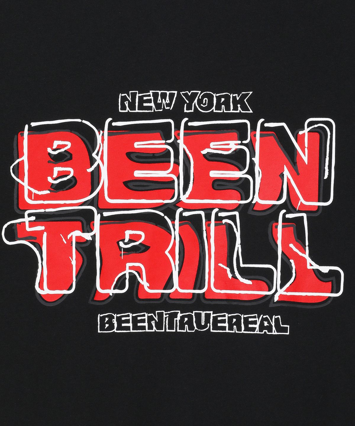 빈트릴(BEENTRILL) BNY 빈티지 로고 티셔츠(블랙)