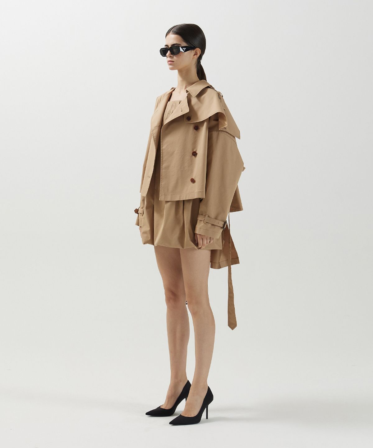 므아므(MMAM) Half trench coat