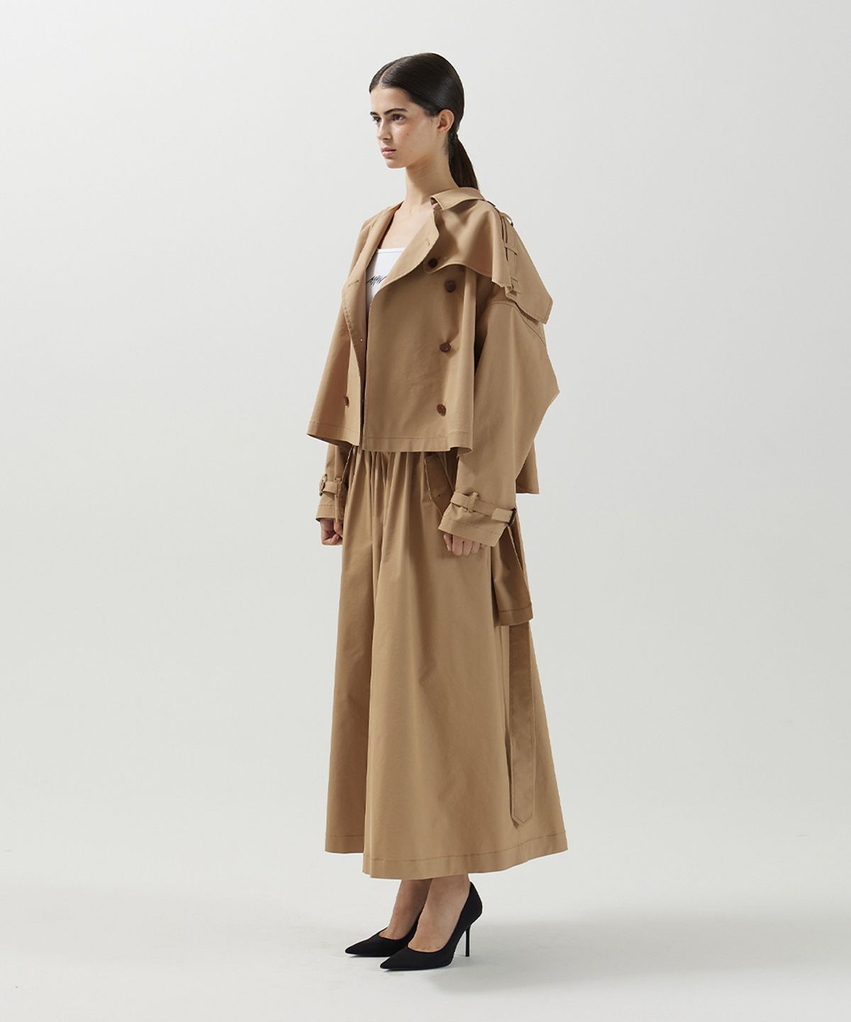 므아므(MMAM) Half trench coat