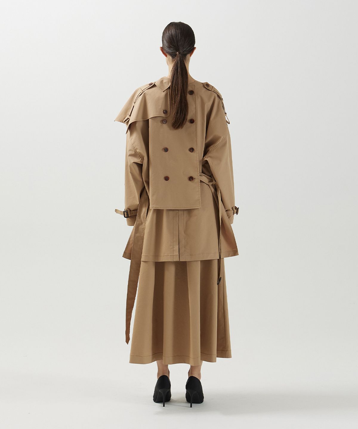 므아므(MMAM) Half trench coat