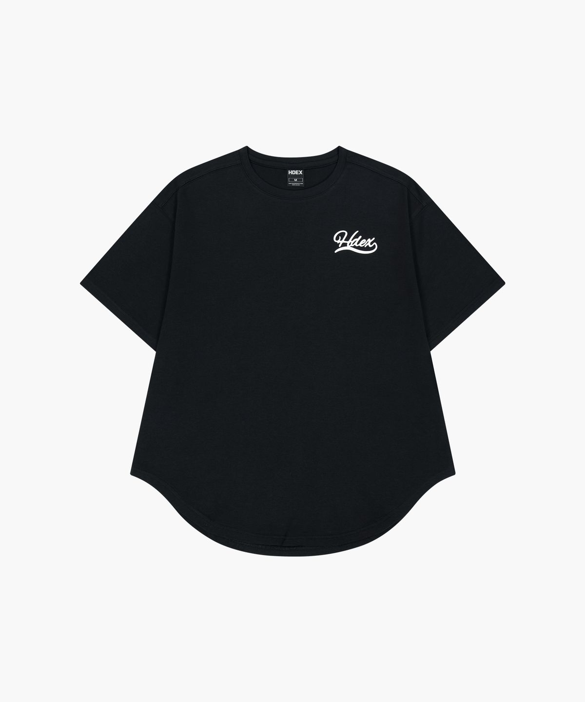 에이치덱스(HDEX) 우먼스 레터링 모달 커버업 숏 슬리브 (Black)