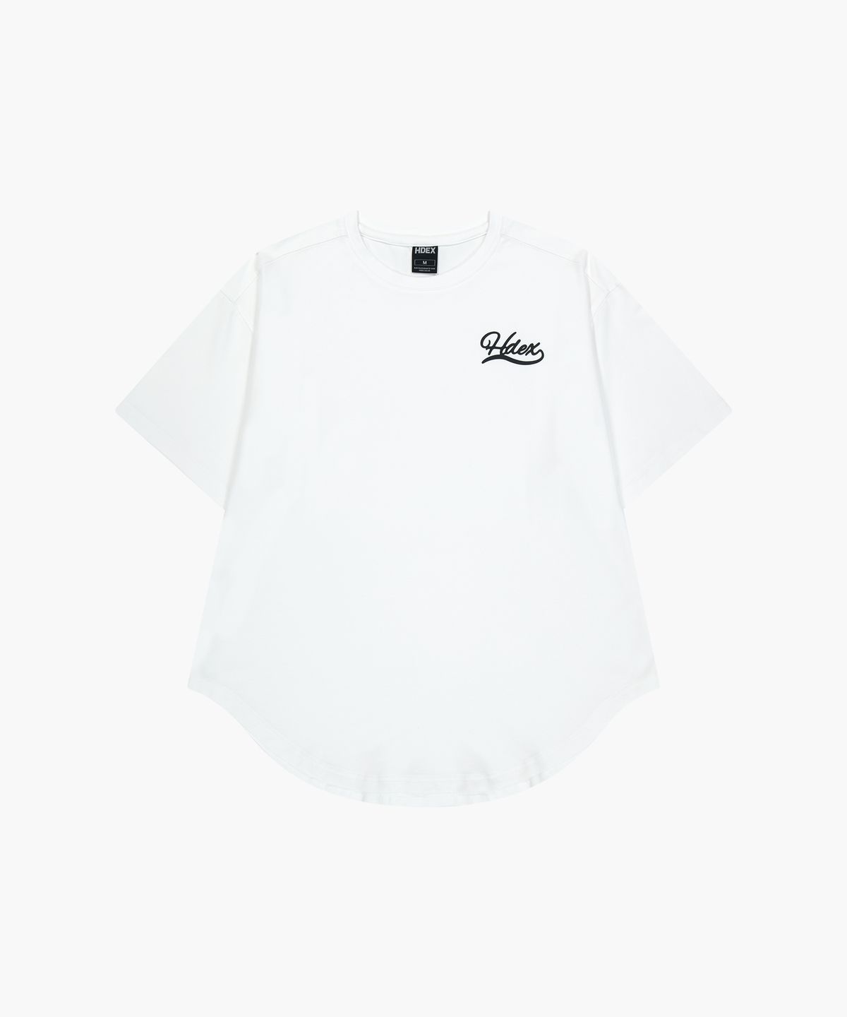 에이치덱스(HDEX) 우먼스 레터링 모달 커버업 숏 슬리브 (White)