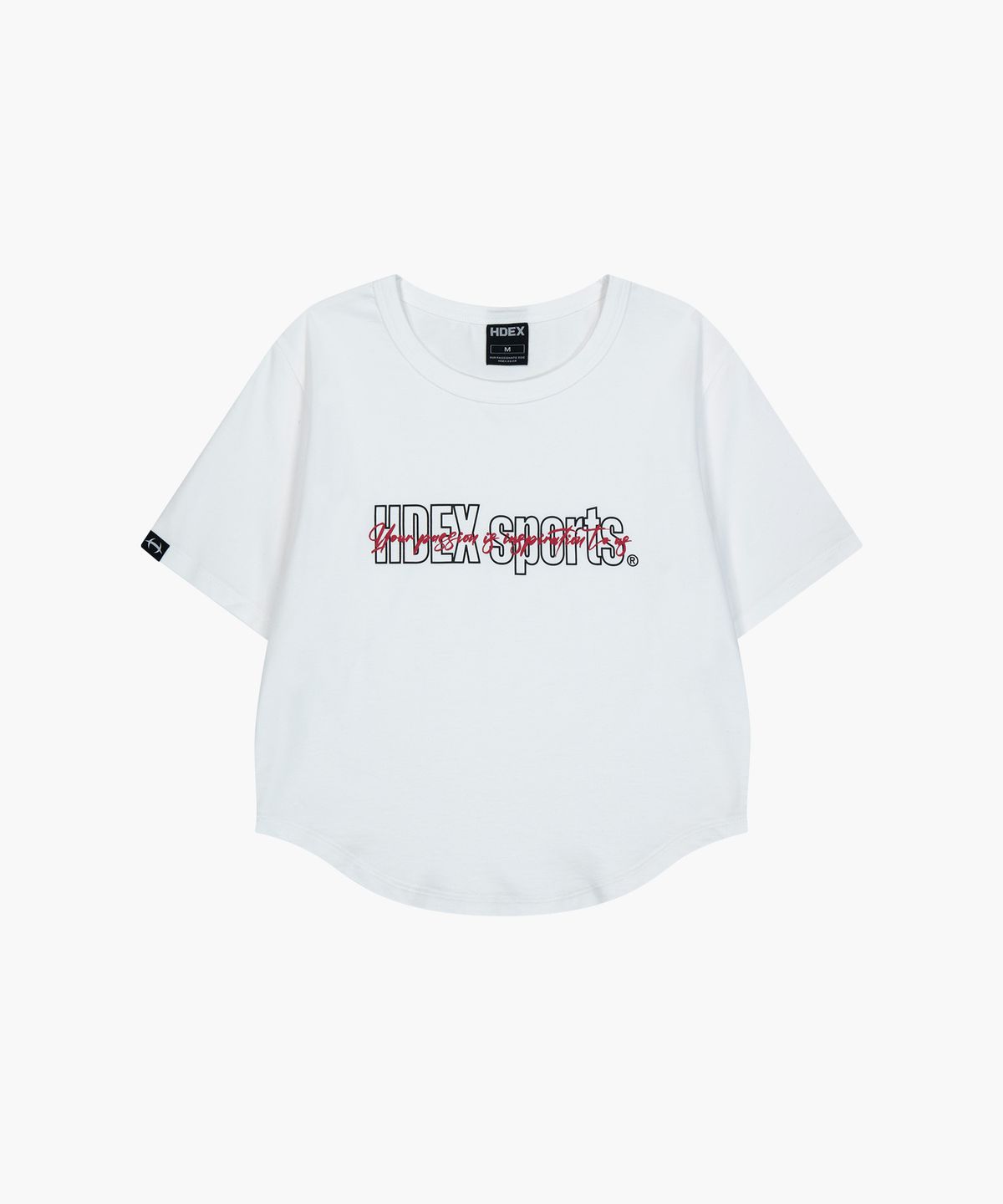 에이치덱스(HDEX) 우먼스 레이어 모달 크롭 숏 슬리브 (White)