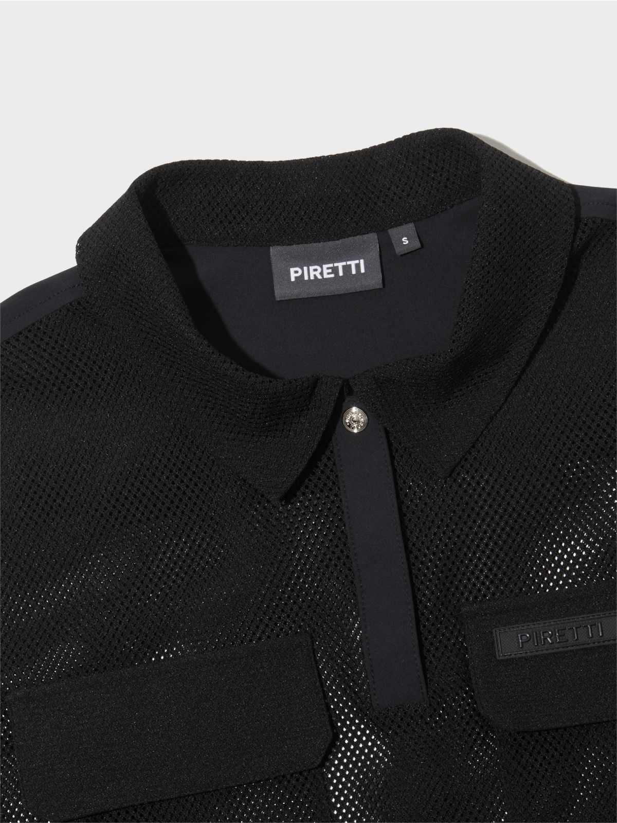 피레티(PIRETTI) 사보나 메쉬 베스트 W_Black