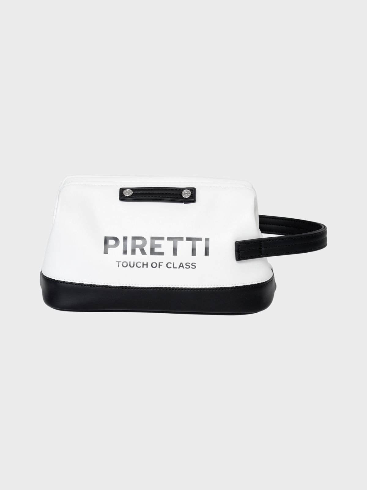 피레티(PIRETTI) 마그넷 오픈 파우치_White