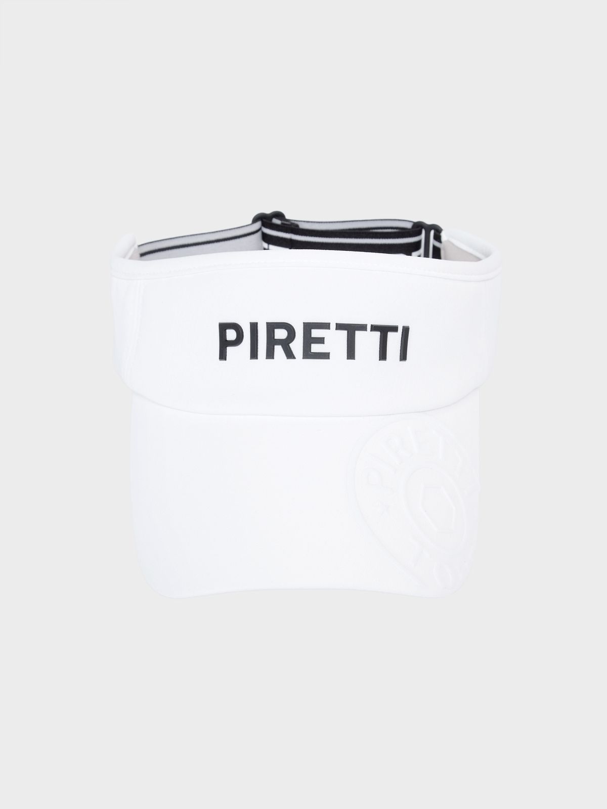 피레티(PIRETTI) (공용)불박로고챙 밴딩 바이저_White
