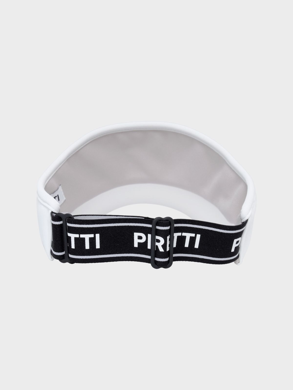 피레티(PIRETTI) (공용)불박로고챙 밴딩 바이저_White