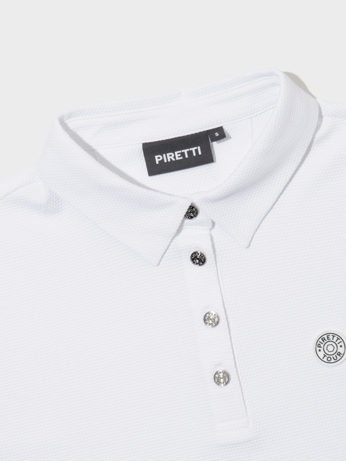피레티(PIRETTI) 냉감 롱슬리브 폴로 티셔츠_White