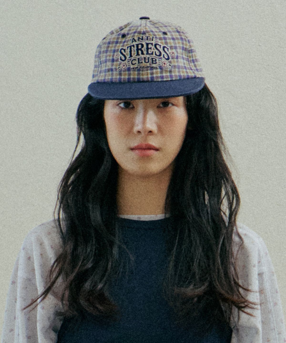 호쿠스포쿠스(HOKUSPOKUS) 체크 볼캡_네이비