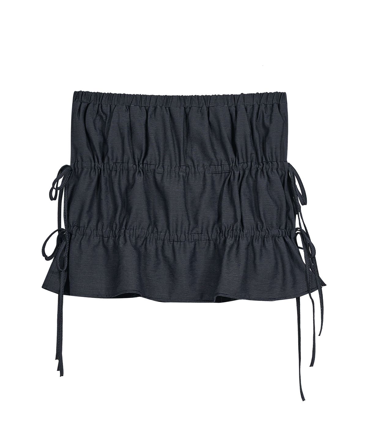 타입서비스(TYPESERVICE) Stripe Strap Skirt [Blue]