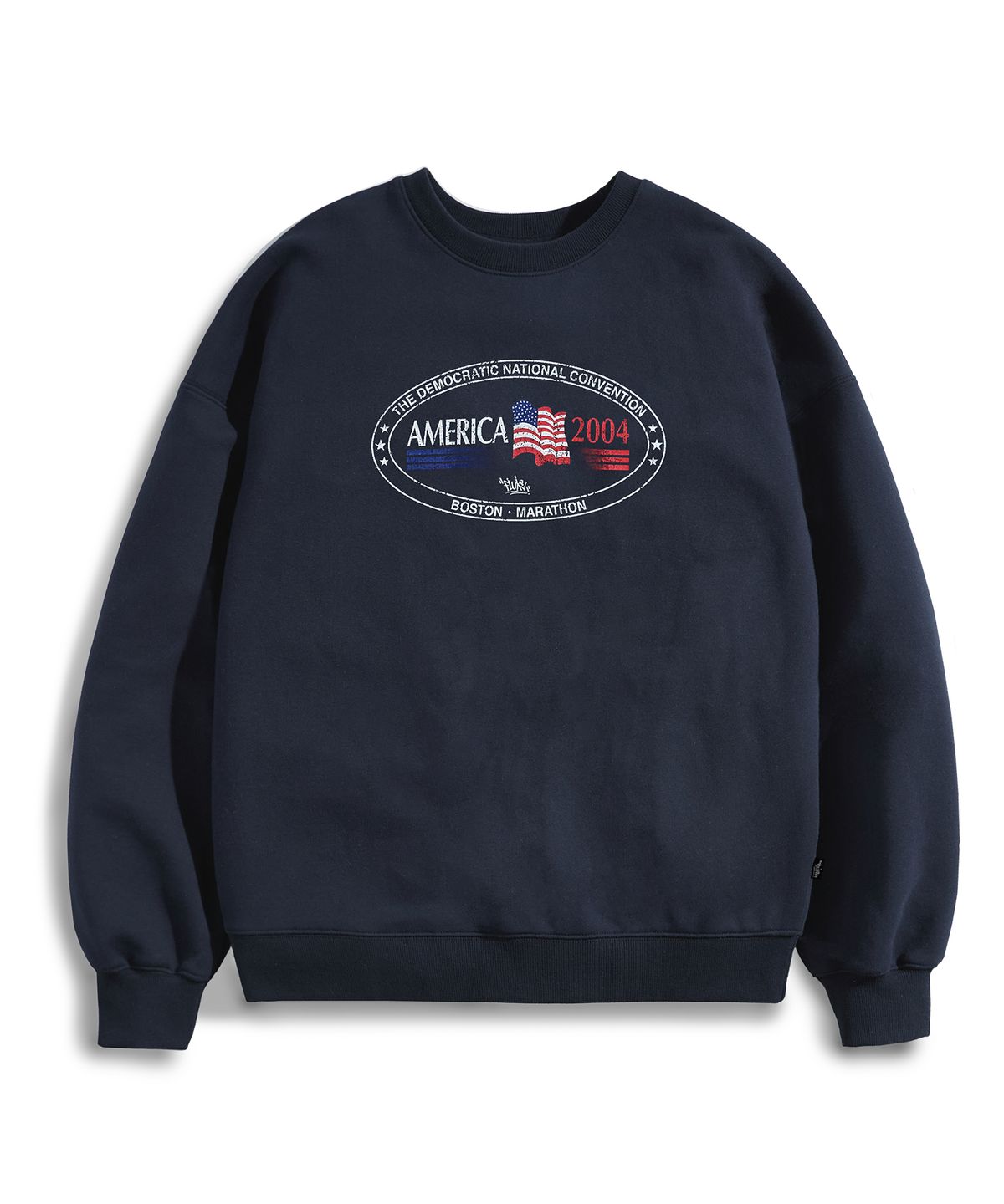 플루크(FLUKE) 러닝크루 맨투맨 티셔츠  네이비 FMT3085-Z