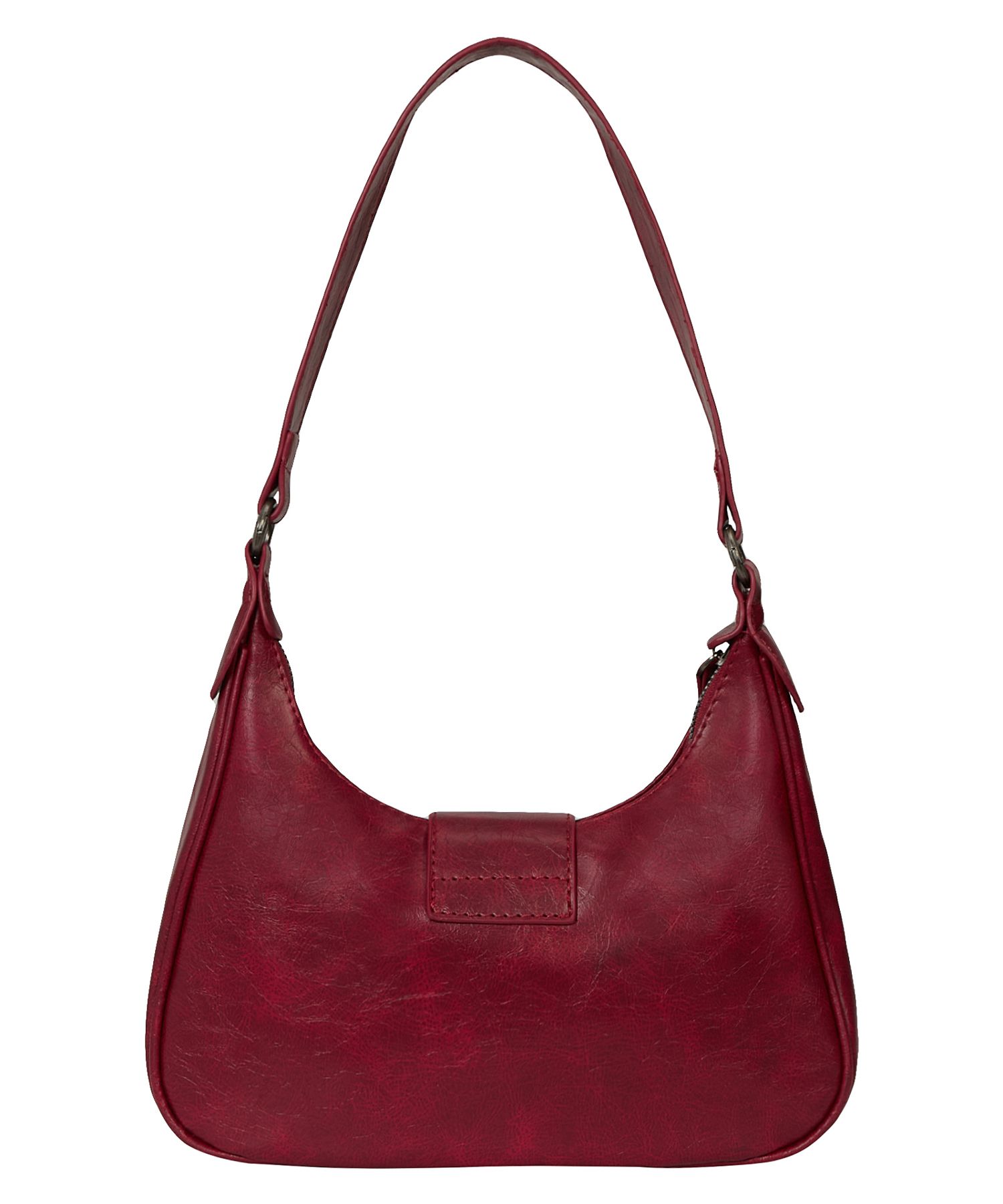 Betty Boop Buckle Pocket Cross Shoulder Bag_Burgundy