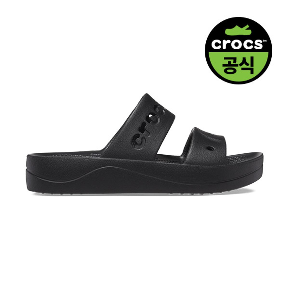 크록스(CROCS) 여성 바야 플랫폼 샌들 BK (25SWSD208188)