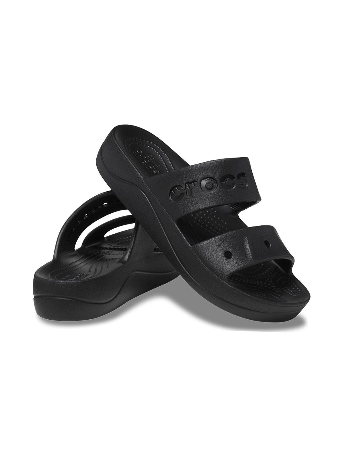 크록스(CROCS) 여성 바야 플랫폼 샌들 BK (25SWSD208188)