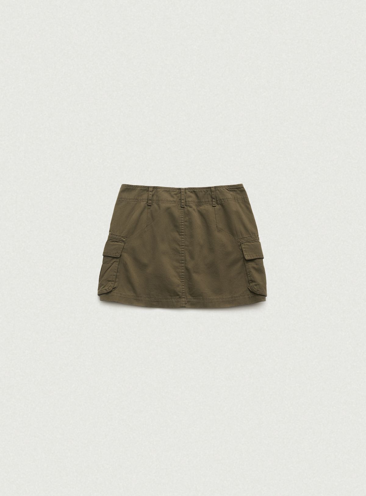 더바넷(THEBARNNET) Heather Cargo Mini Skirt_Khaki