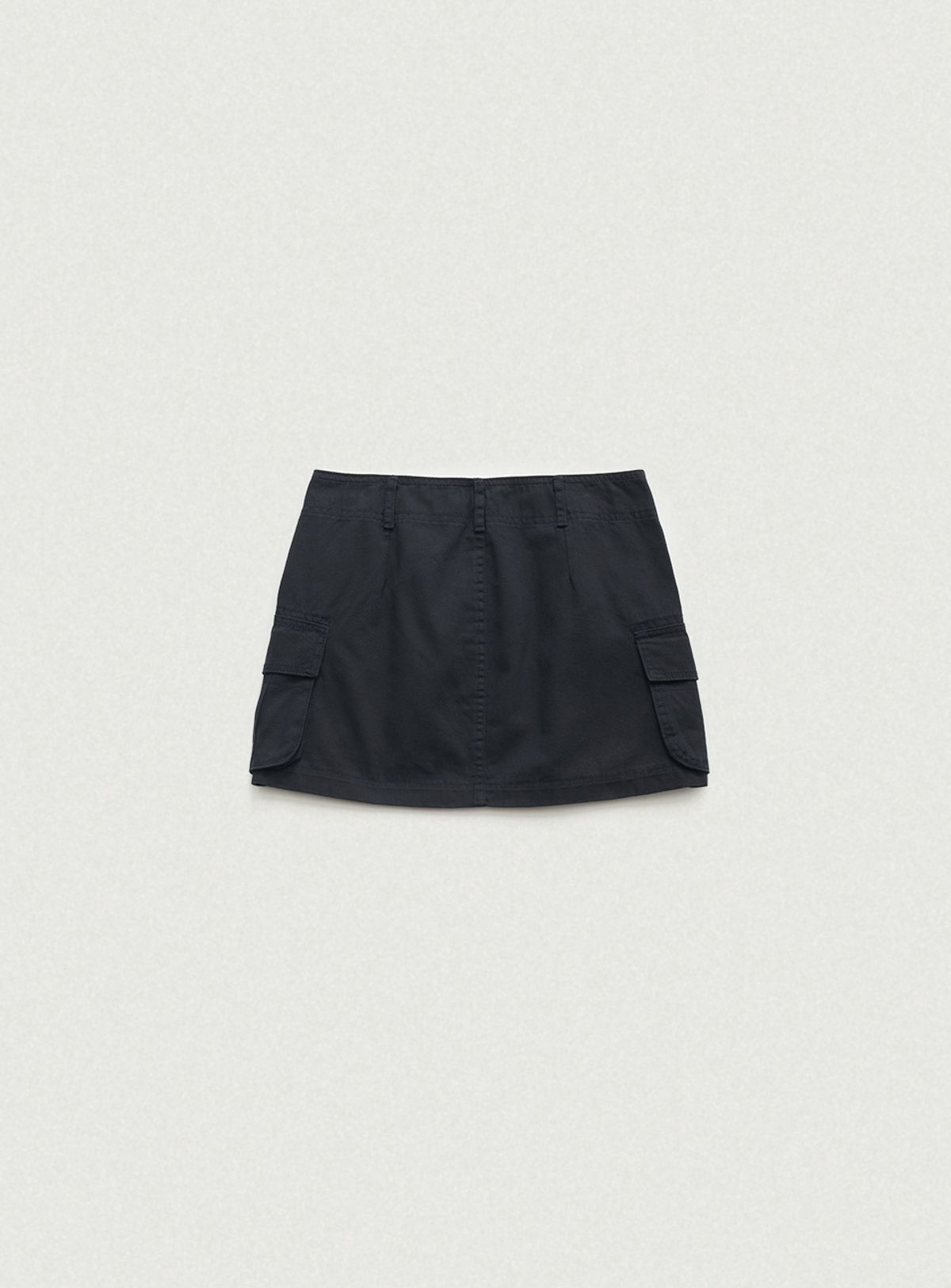 더바넷(THEBARNNET) Heather Cargo Mini Skirt_Navy