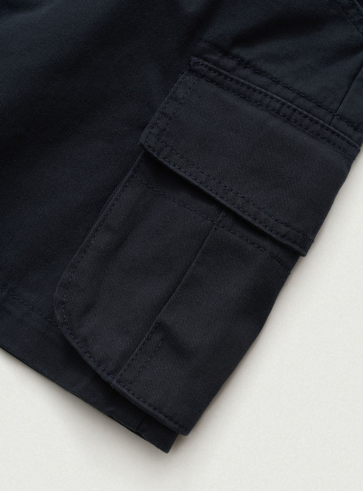 더바넷(THEBARNNET) Heather Cargo Mini Skirt_Navy