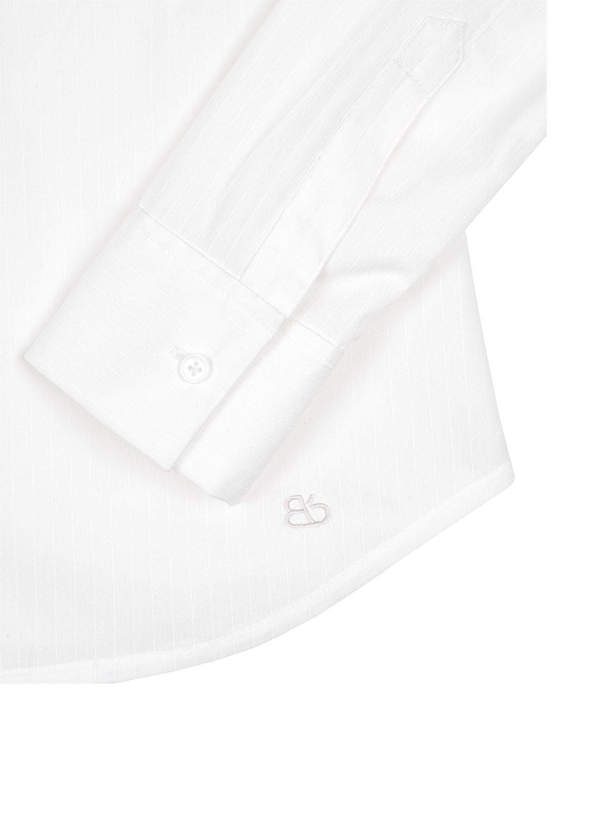 비플랫 베네통(Bb' BENETTON) 스트레치 스탠다드 핏 셔츠 (Off White)