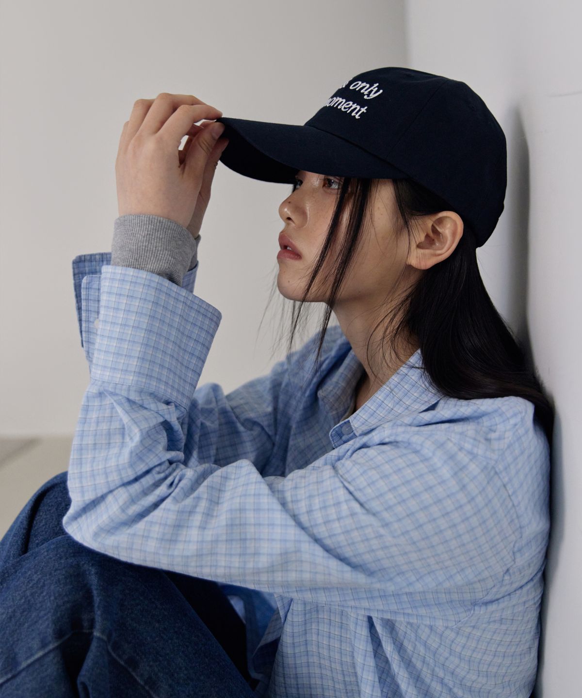 38컴온커먼(38COMEONCOMMON) Our moment Ball Cap (Deep Navy)