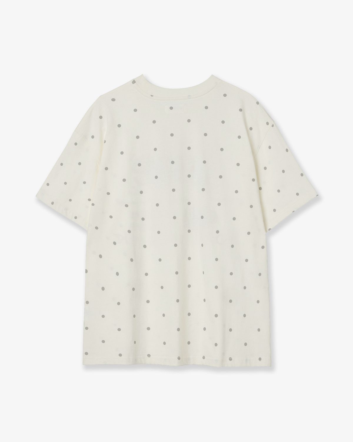 에이이에이이(AEAE) WEB LOGO DOT T-SHIRTS [CREAM]