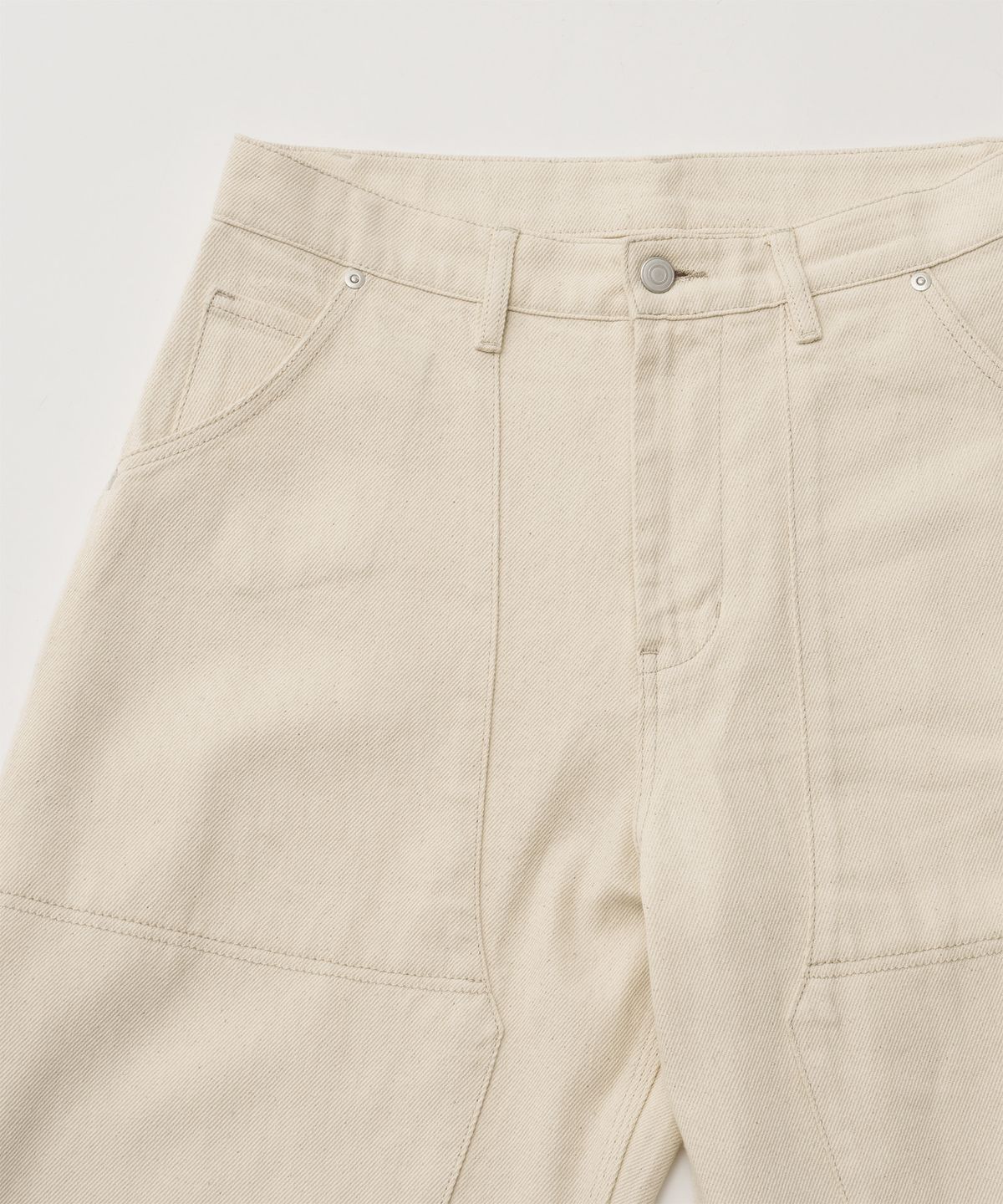 어나더 오피스(ANOTHER OFFICE) Carpenter Denim Work Pants (Ecru)