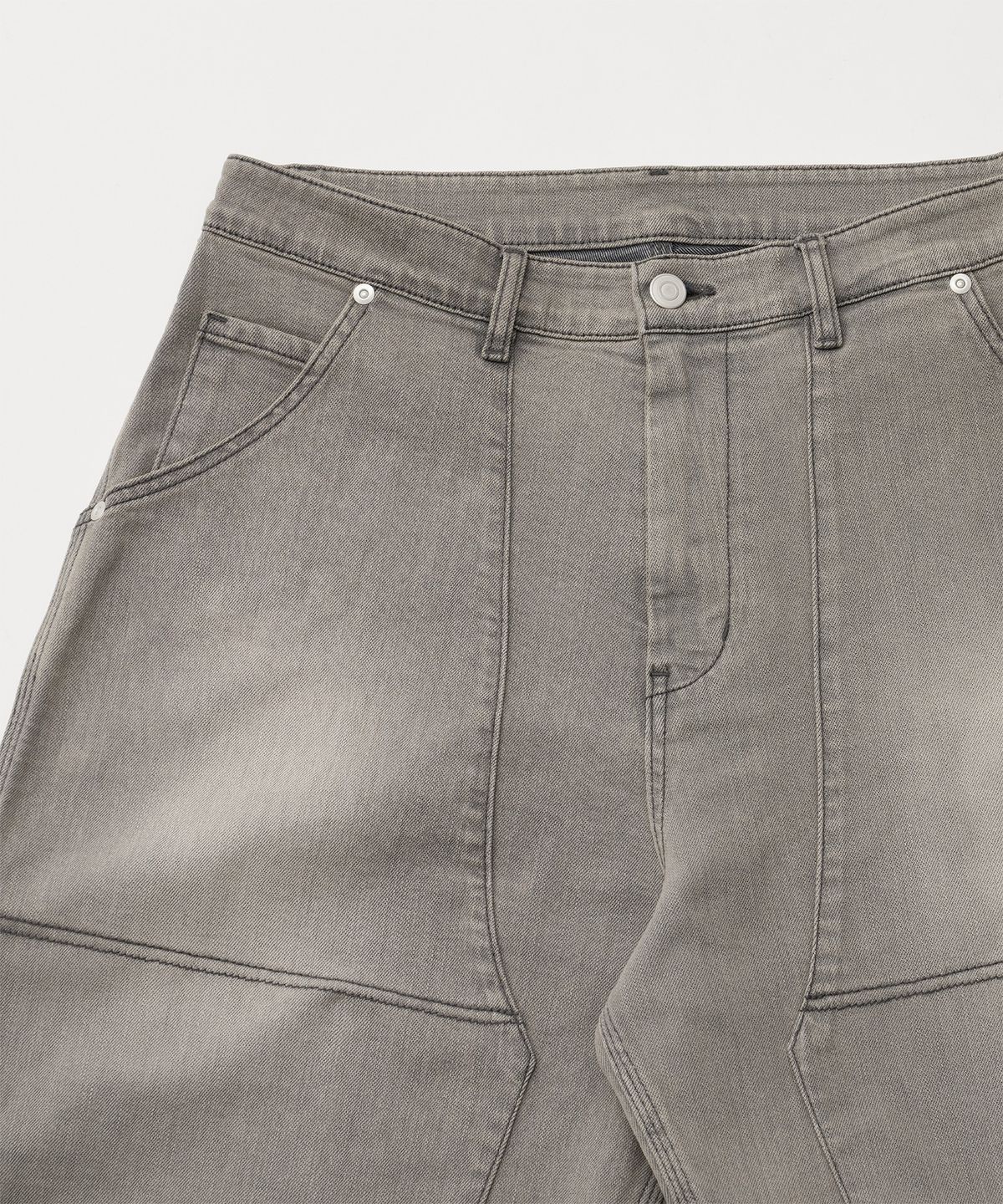 어나더 오피스(ANOTHER OFFICE) Carpenter Denim Work Pants (Faded Gray)