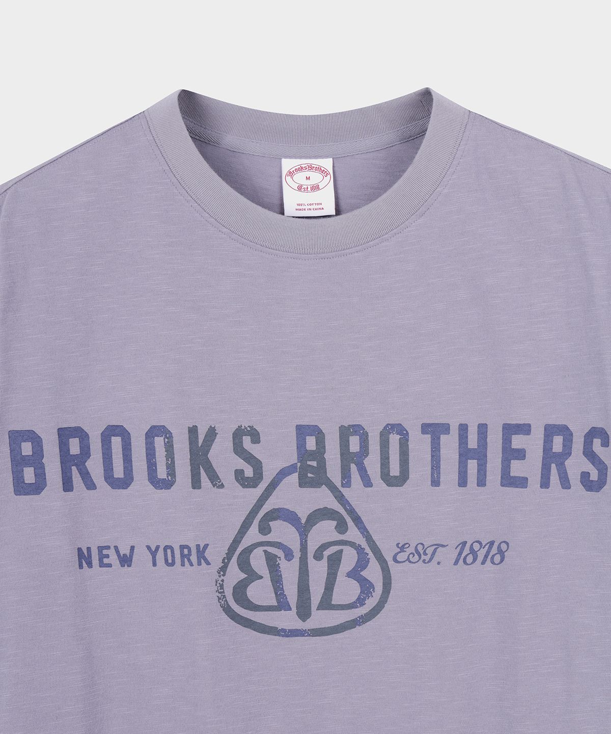 브룩스 브라더스(BROOKS BROTHERS) [Heritage] BB 그래픽 반팔 티셔츠 (바이올렛) (BBNPMB252ATFM)