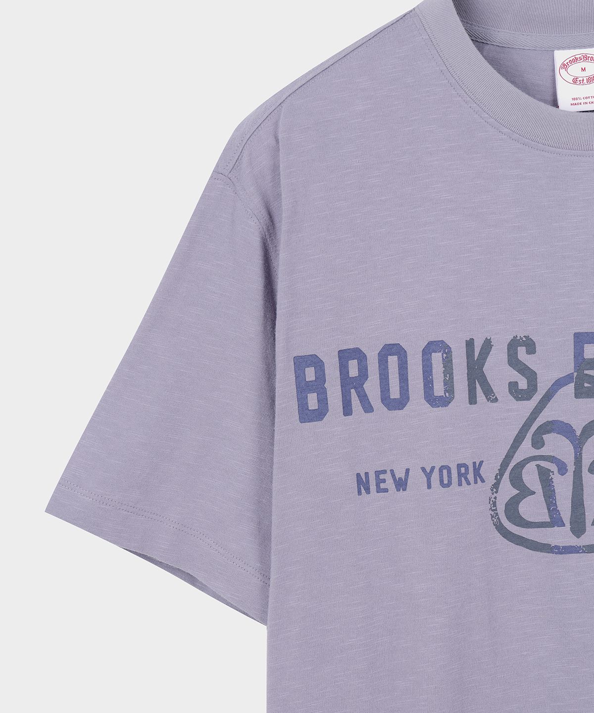 브룩스 브라더스(BROOKS BROTHERS) [Heritage] BB 그래픽 반팔 티셔츠 (바이올렛) (BBNPMB252ATFM)
