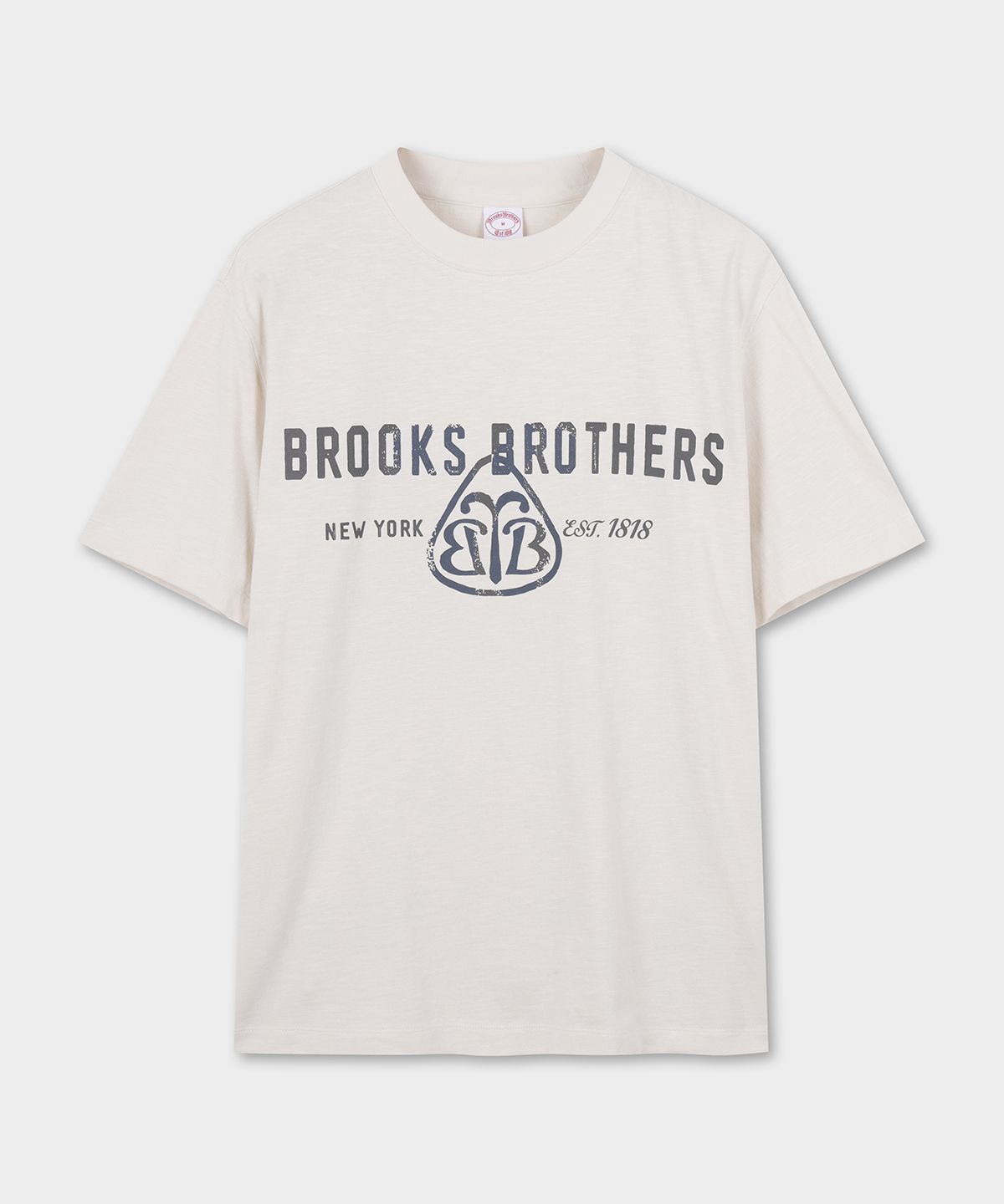 브룩스 브라더스(BROOKS BROTHERS) [Heritage] BB 그래픽 반팔 티셔츠 (아이보리) (BBNPMB252ABFM)