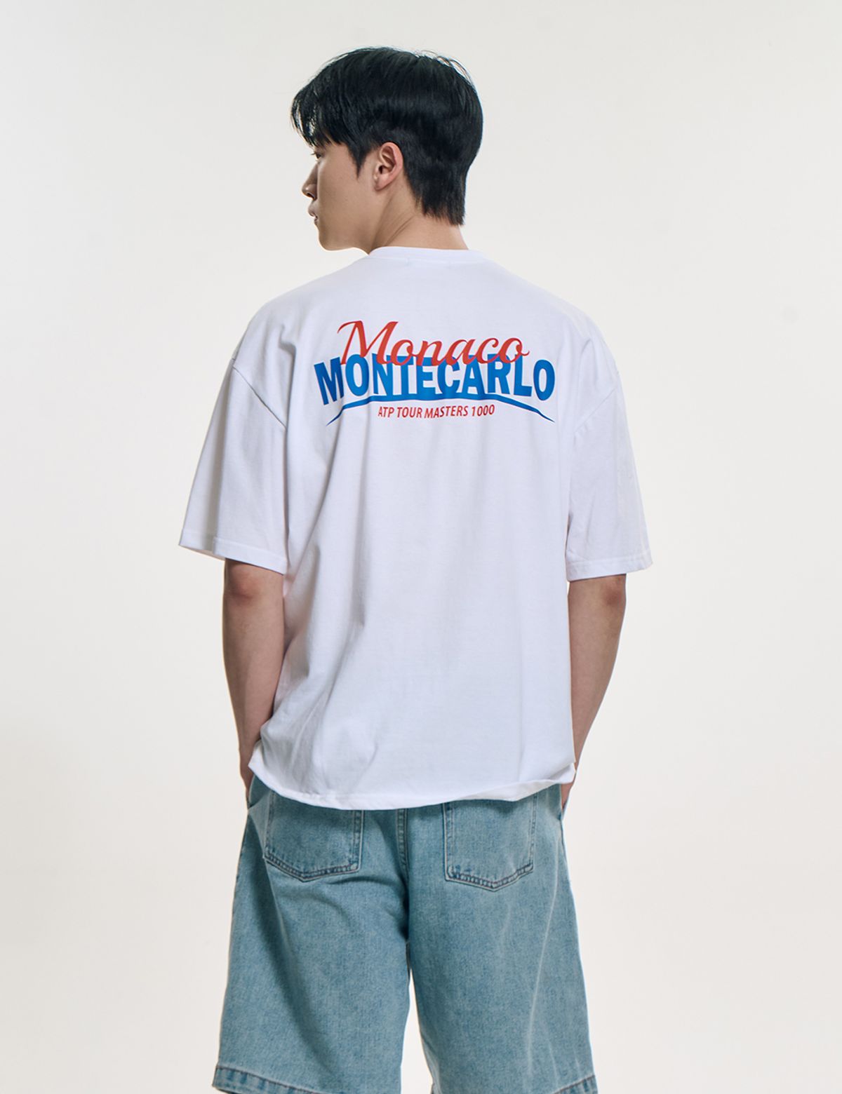클레버필드(CLEVER FIELD) 스포티 모나코 오버핏 티셔츠_화이트