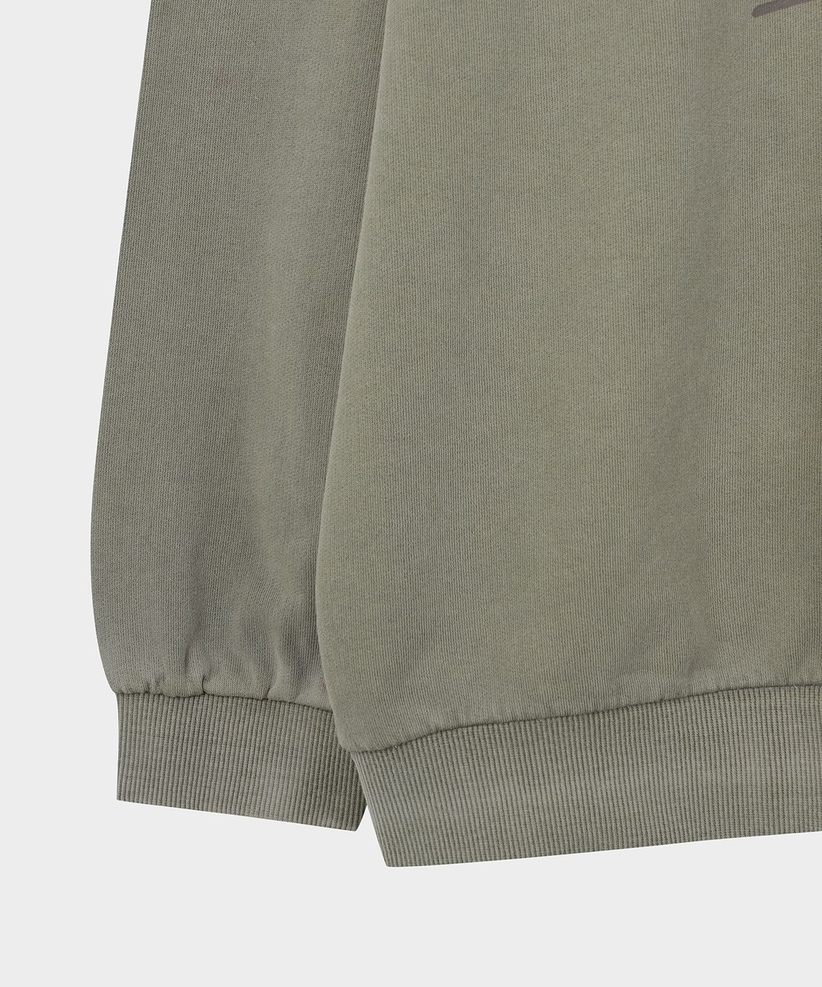 브룩스 브라더스(BROOKS BROTHERS) [Heritage] 가먼트다잉 스웨트셔츠 (카키) (BBNPMB151A2FS)