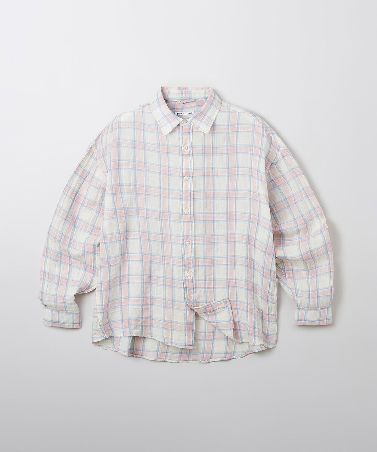 스파오(SPAO) 체크 긴팔 셔츠_SPYWF37C52